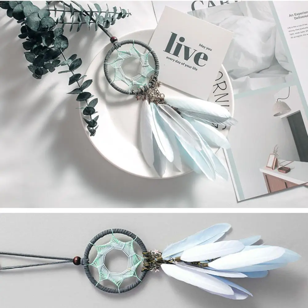 Автомобильный аксессуар Ловец снов интерьер для девочек перо зеркало подвесной