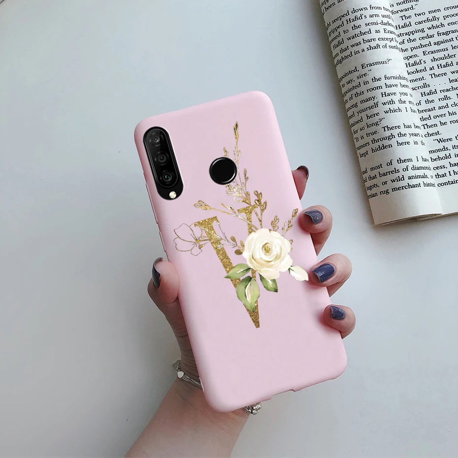 for huawei p30 lite case custom cute letters silicone tpu back phone case for huawei p30 pro p 30 lite p30lite coque bumper case free global shipping