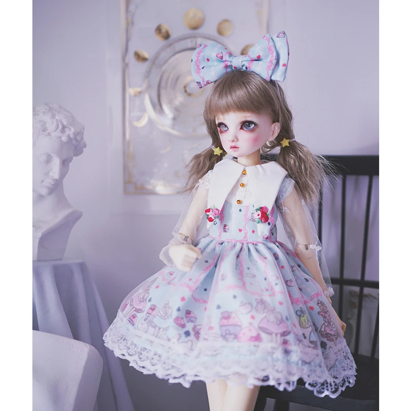 BJD кукла платье 1/4 1/6 1/3 BJD кукла платье+ украшение для волос+ Носки для 1/6 1/4 1/3 BJD кукла аксессуары для куклы одежда костюм для девочек
