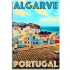 Алмазная картина 5D с изображением Португалии Алгарве, живописная Мозаика из смолы с изображением морского солнца, вышивка крестиком, украшение для дома