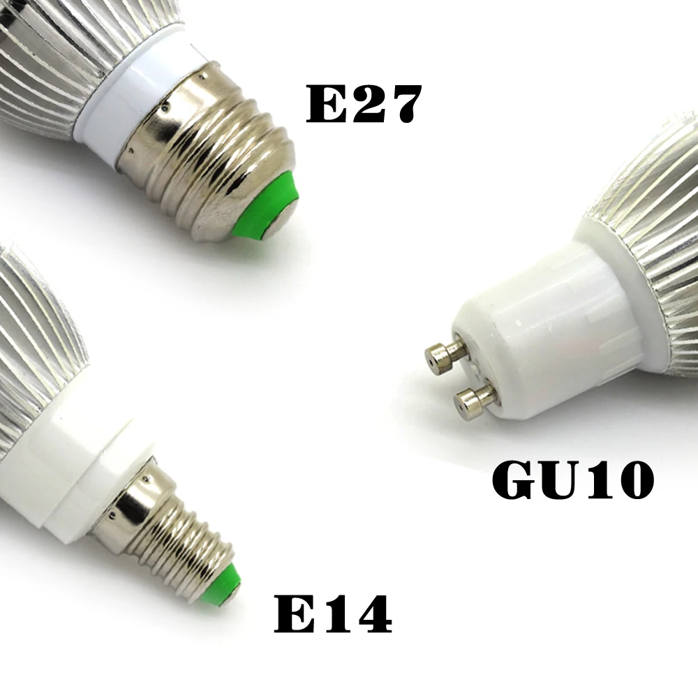 [Упаковка из 4] 40 Вт Светодиодный светильник для выращивания полный спектр E27/GU10/E14