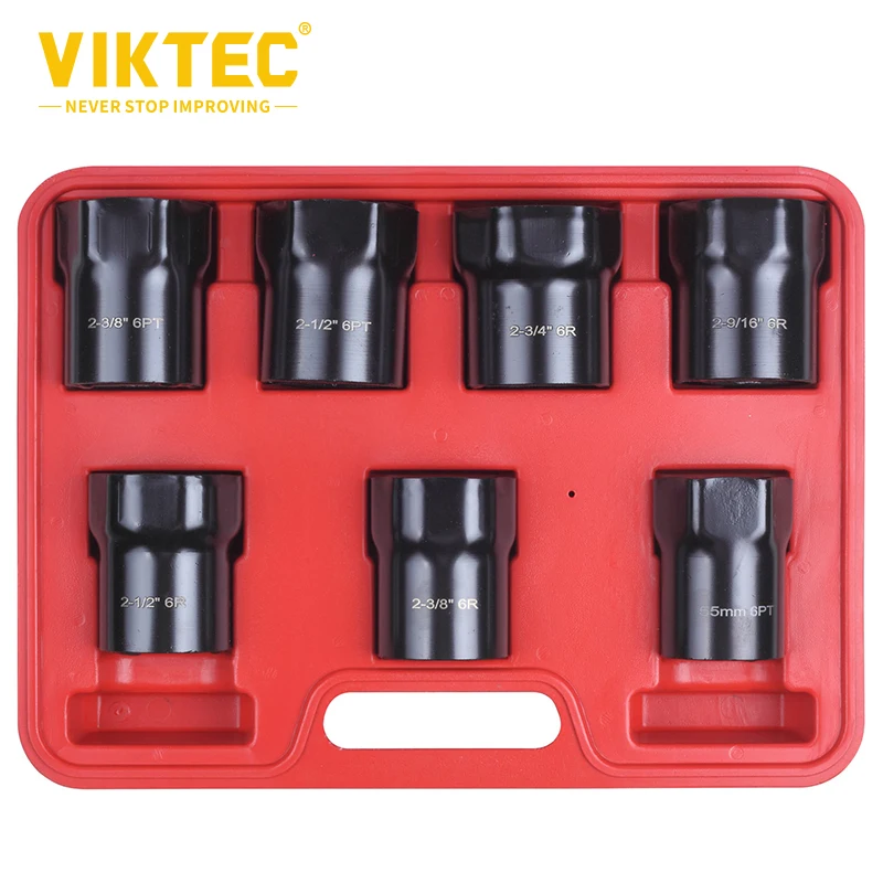 

VT01604 7 Piece Drive Wheel Bearing Nut Sockets