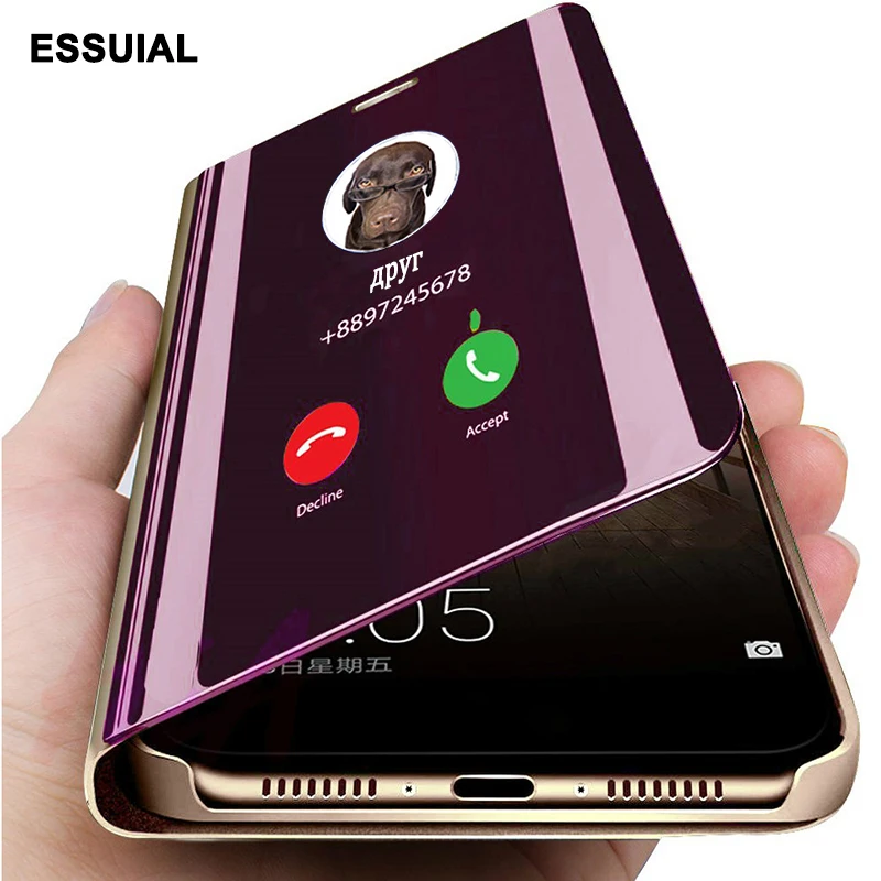 Умный зеркальный чехол для телефона для samsung Galaxy Note 10 A50 S10 S8 S9 S6 S7 Edge Plus S10e Note 8 9 A30 A10 A20 A40 A70 A5 крышка