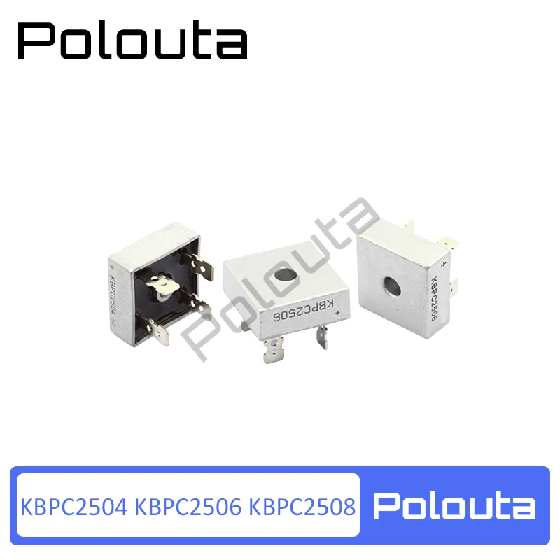 

Polouta Kbpc2506 Kbpc2504 Kbpc2508 Rectifier Flat Bridge supper capacitor protection board In-line Simistor Thyristor