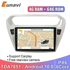 Eunavi Android 10 для Peugeot 301 Citroen Elysee 2014 2015 2016 2din автомобильный Радио Мультимедийный видео плеер 2 din GPS навигация WIFI