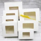 Коробка из крафтовой бумаги, винтажная, для подарков, 20 шт.