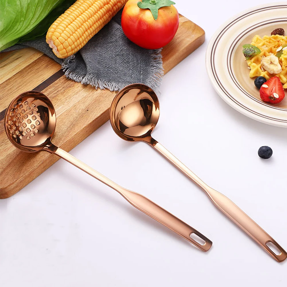 2 шт./компл. Нержавеющая сталь половник набор посуды для дома сито приготовления