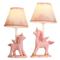 childrens room cartoon table lamp nordic creative unicorn boys and girls dimming eye protection bedroom bedside lamp