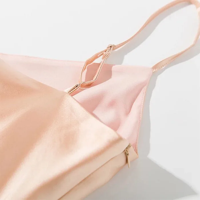 

Summer sleeveless v neck high waist spaghetti strap midi dress Lady satin sexy dresses