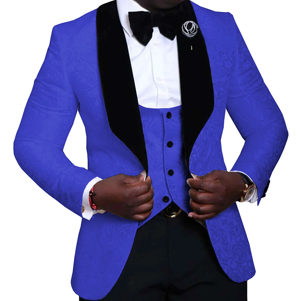 Latest Coat Pant Designs Italian Black Peak Lapel Printed Blear Formal Evening Dinner Wedding Party Groom Wear Suits Men | Мужская