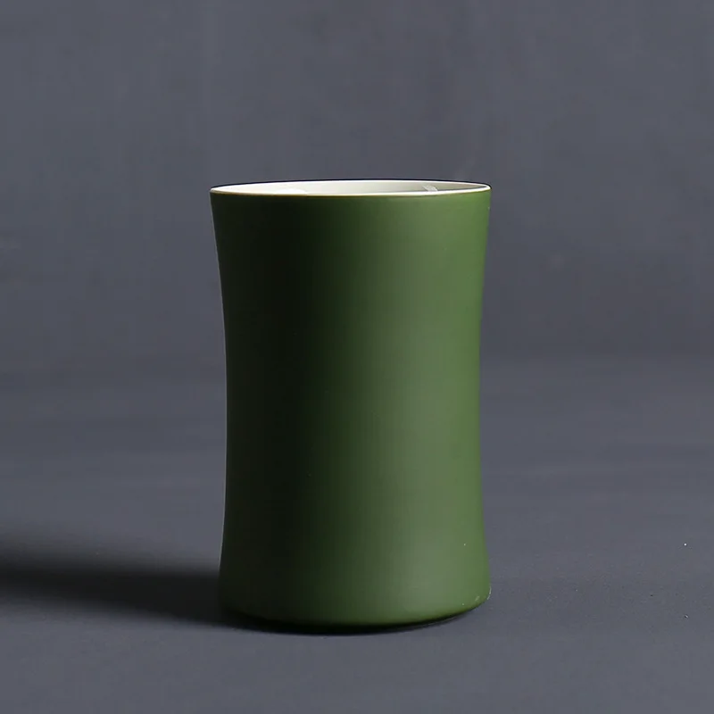 

Creative Ceramic Cup Green Bamboo Tea Cup Large Capacity Bamboo Tube Water Mug Mug Simple Couple Breakfast Milk Coffee Cup