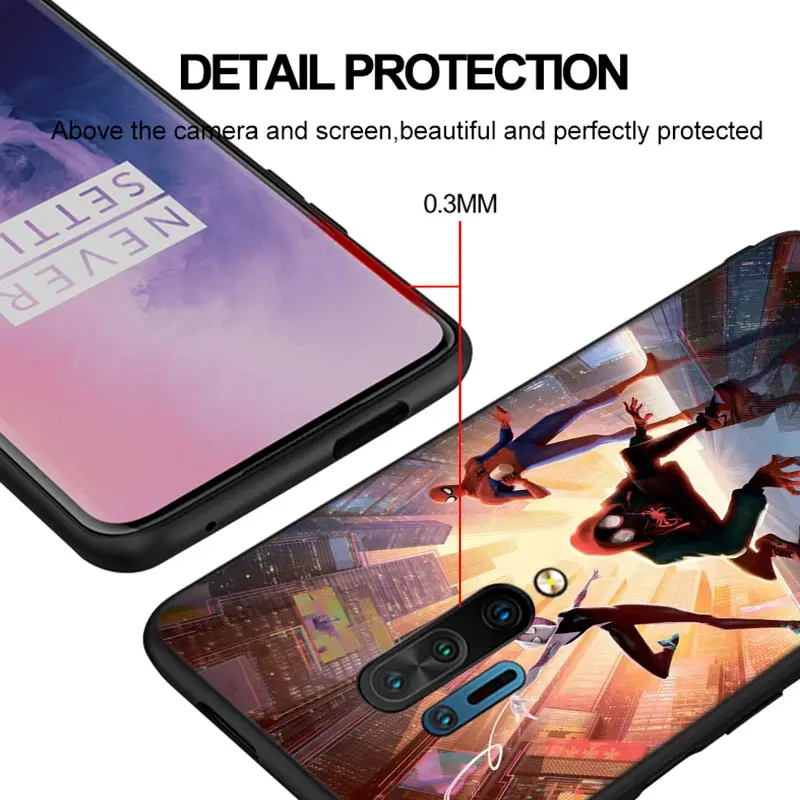 

Silicone Cover Parallel Universe Spiderman Anime For OnePlus 8T Plus 5G 8T 8 7T 7 6T 6 5T Pro 5G Nord N100 N10 5G Phone Case