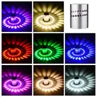 Светодиодный настенный мини-светильник 3 Вт, RGB, спиральный эффект с несколькими отверстиями, потолочный светильник для коридора, вечевечерние, декор для свадьбы, дня рождения, вечевечерние, светильник для диджеев