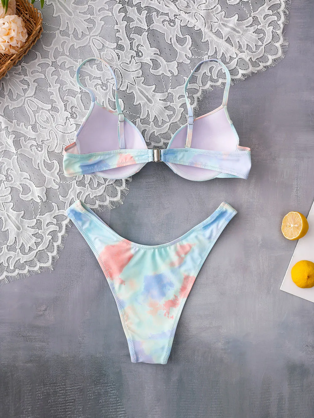 

2021 Sexy Mini Thong Micro Bikini Women Push Up Swimsuit Female Swimwear Print Biquini Bathing Suits Summer Beach Wear