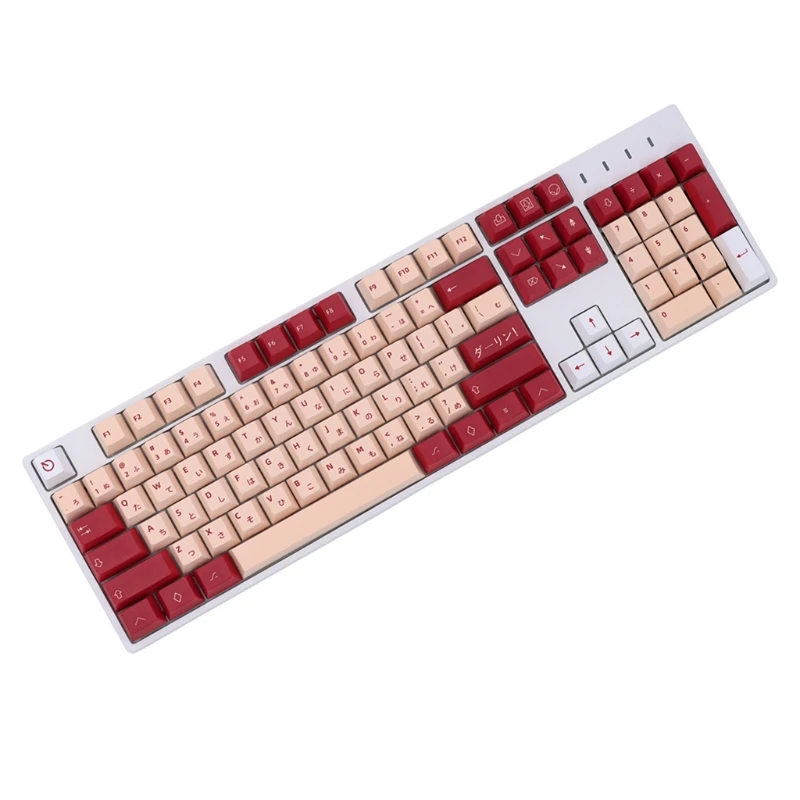 

Mechanical Keyboard Keycaps Daling Cherry Profile 129 Keys PBT Dye Sub Key Compatible Cherry MX Kailh Gateron