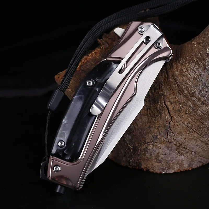 

Pocket Military Tactical Folding Knife High Hardness Camping Hunting Knives Self Defense Survival EDC Knife