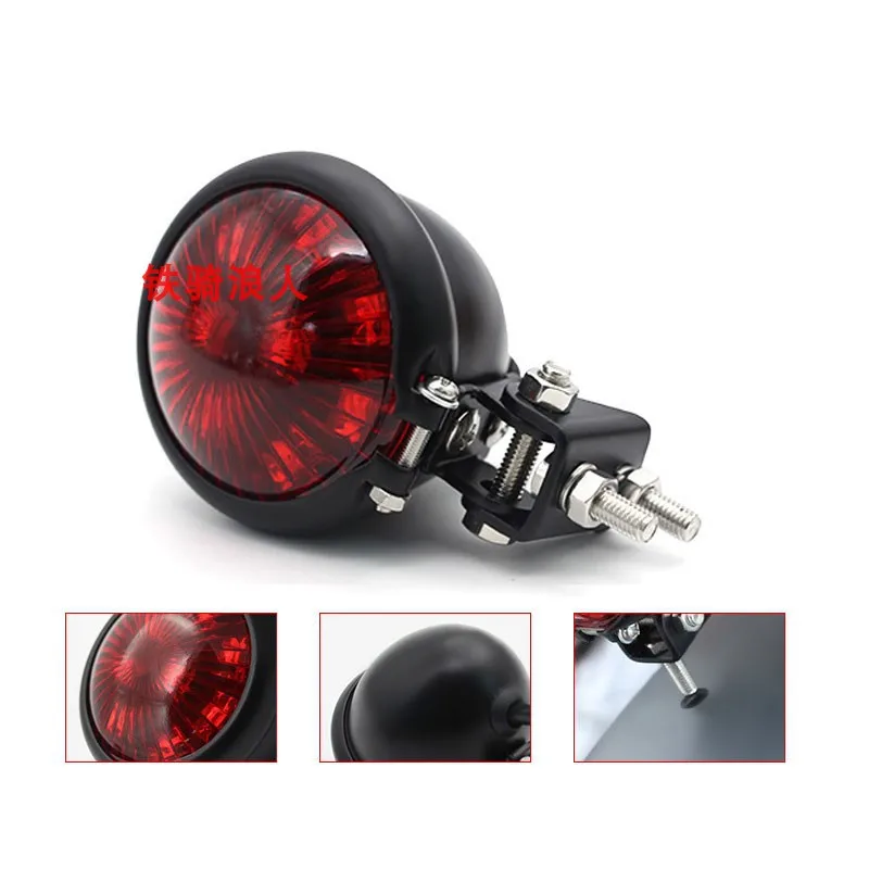 

Metal Motorcycle Tail Light Modified Accessories for Yamaha Harley GN125 CG125 Motorbike Stop Signal Nondestructive Installation