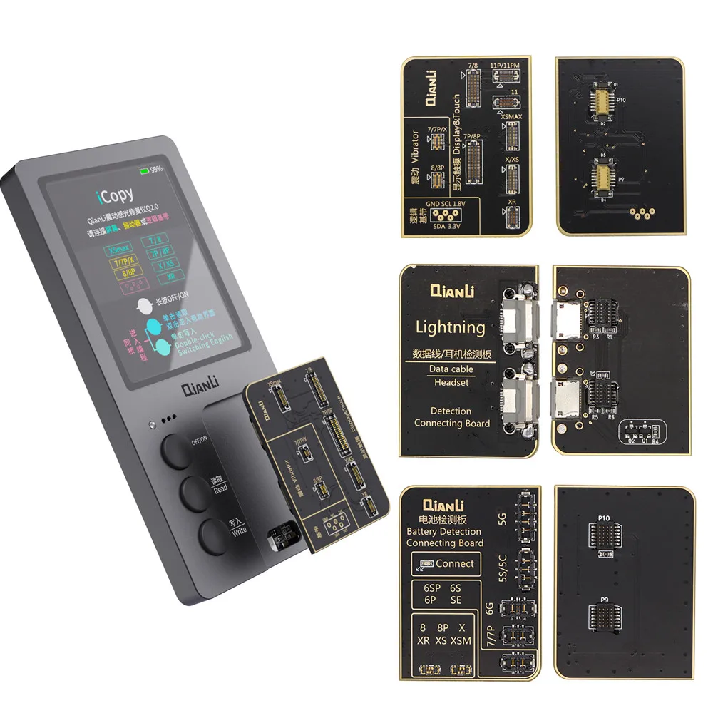 QianLi iCopy Plus программист для iphone ЖК дисплей сенсорный EPROM световые датчики вибратор
