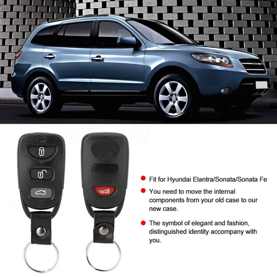 Чехол для автомобильного ключа дистанционного управления 3 + 1 кнопки Брелок