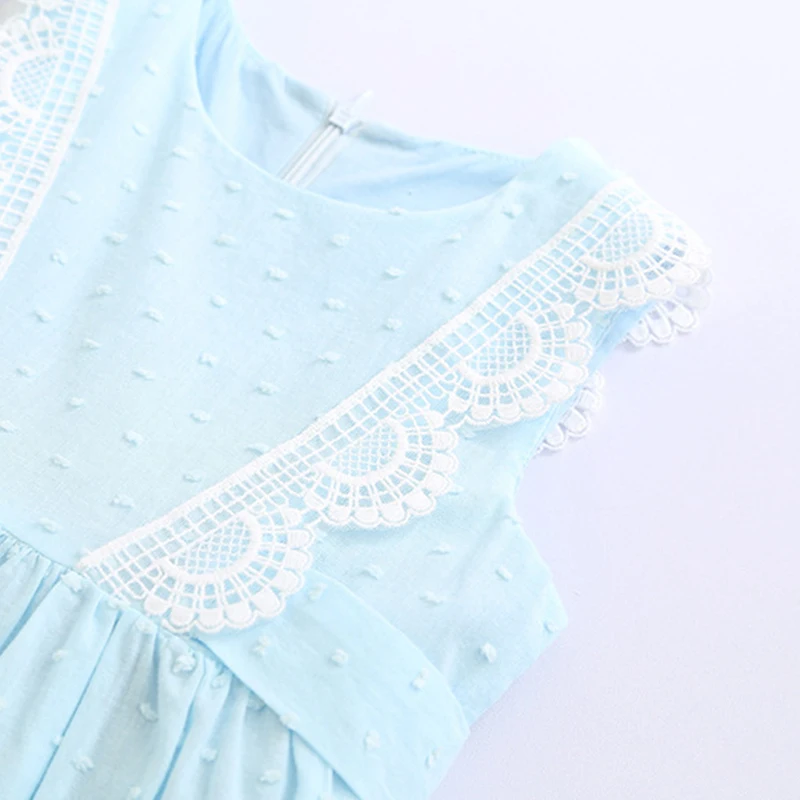 

Girls Dress 2021 New Summer Brand Girls Clothes Sleeveless Lace Vest Baby Girls Dress Party Dress For 2-7 Years