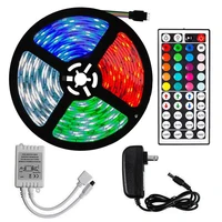 RGB00 #2835 LED Strip 44K Infrared Remote Control,12V,54 Beads/m,RGB+multi Color+16 Combined Colors.
