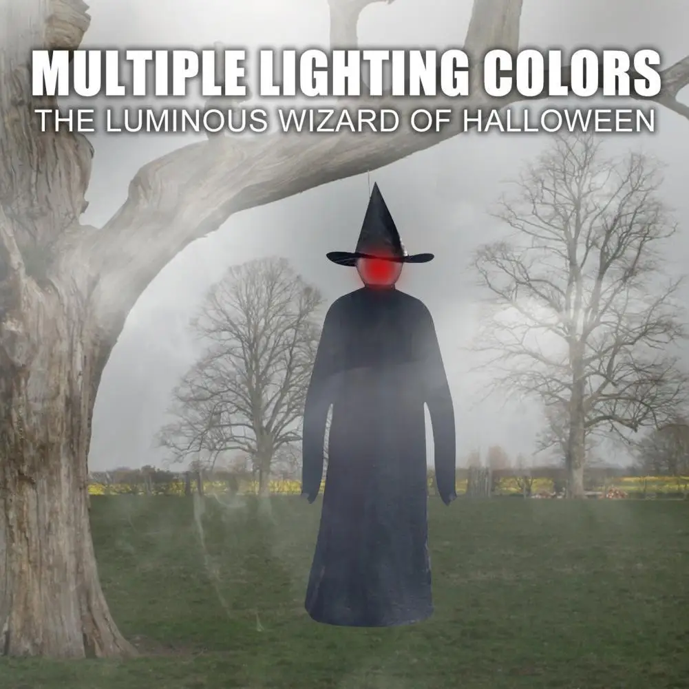 

Halloween Statue Creative Wizard Shape Visual Effect Statue Model Horror Props Ornament Scary for Halloween Party Decor