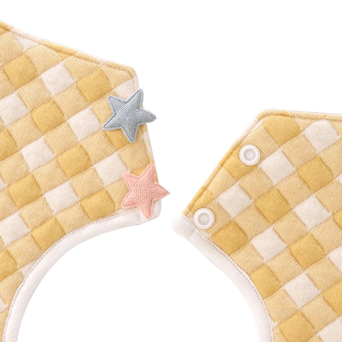 Baby Bib 360° Rotation Thicken Three Layers Pentagram Square Waterproof Feeding Cleaning Protection