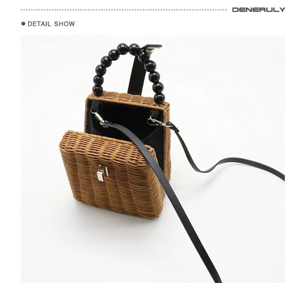 Соломенная пляжная женская сумка модные простые Strandtas Сумки Sac En Paille дамская сумка на плечо из ротанга Пляжная Сумка Bolso Paja сумки на плечо
