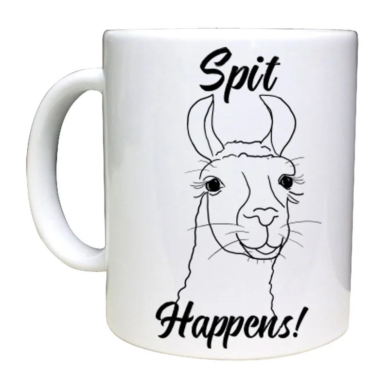 Кофейная кружка с ламой воплением отличный подарок мама сестра папа лучший друг |