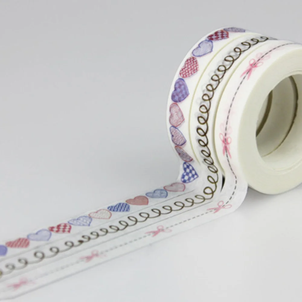 Милые сердцу лента Washi японский Стиль клейкая печать Скрапбукинг DIY фотоальбом