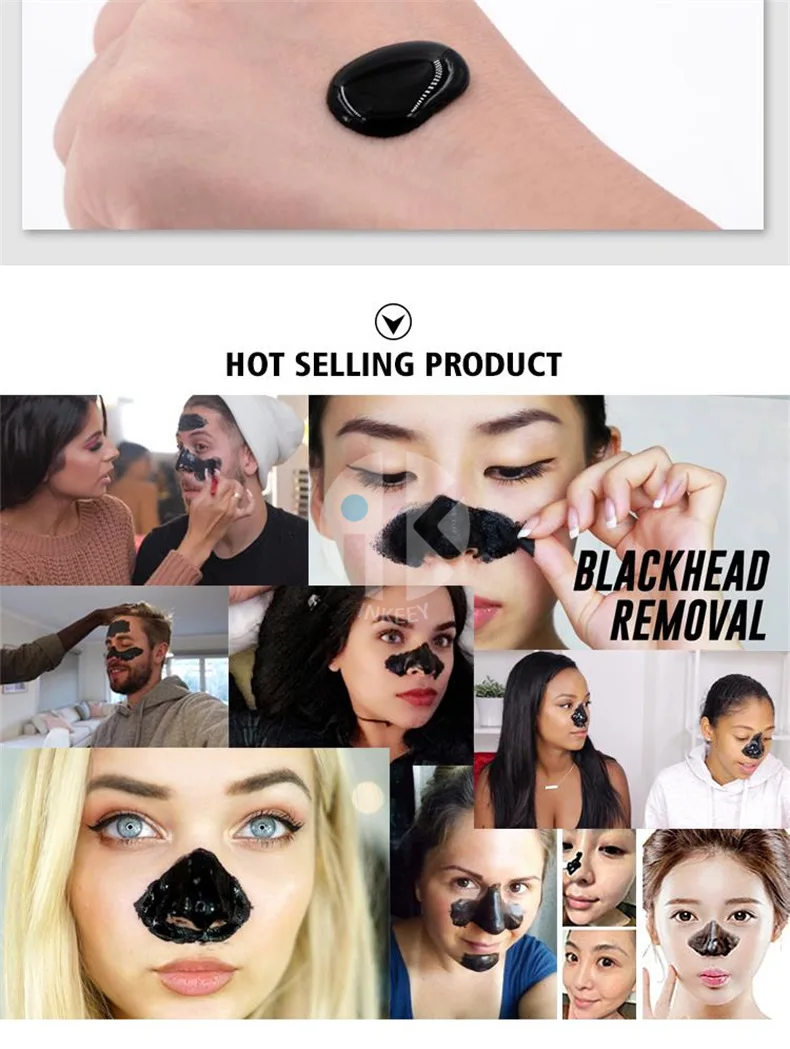 Шелушиться черная маска blackhead удаление Уход за лицом полоски для носа бамбуковый уголь черный горошек маски акне для удаления пятен Очищение LH