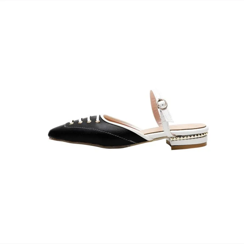 Сандалии женские с квадратным носком босоножки ремешком и пряжкой спереди туфли