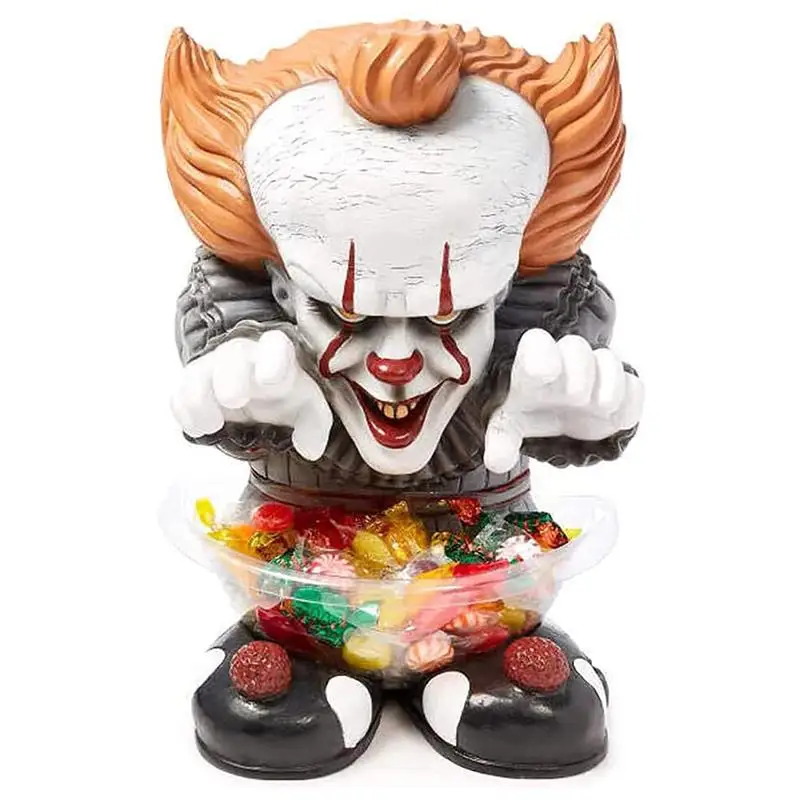

Movie Horror Garden Gnomes Decoration Resin Candy Tray Horror Gnome Fruit Candy Tray Holder Halloween Decoration Horror House