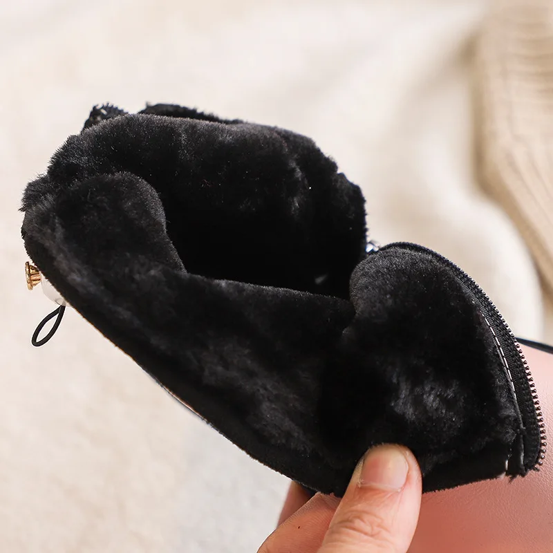 Детская обувь ботинки для девочек зимние новинка 2020 плюшевые утепленные детские