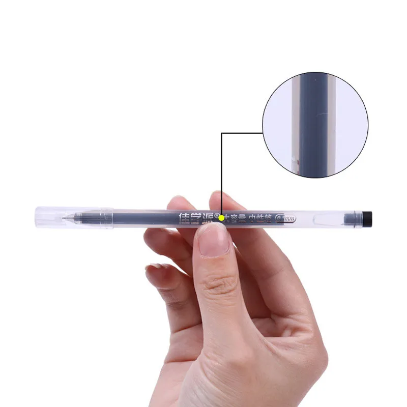 Гелевая ручка большой емкости для школы и офиса 12 шт. гигантская энергия игла