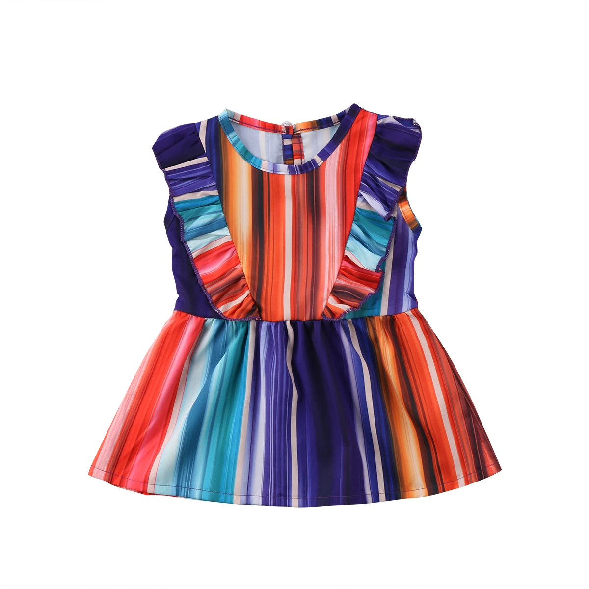 Радужные платья для маленьких девочек от 1 до 6 лет яркие праздничные свадебные