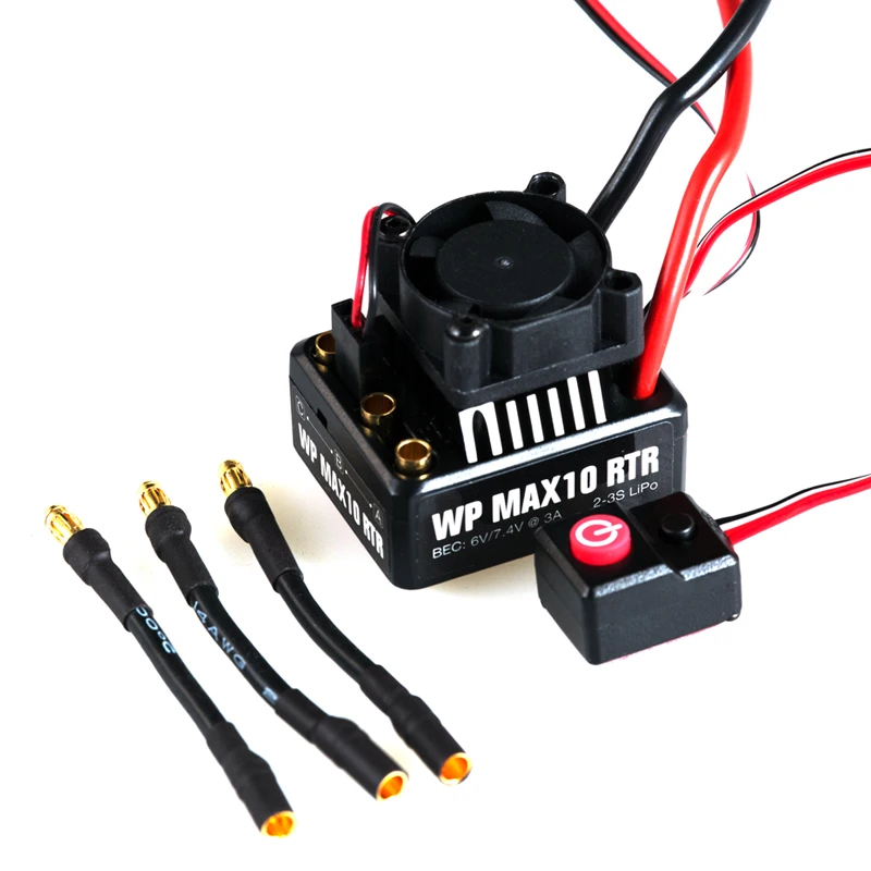 LC RACING L6201 ESC 60A Водонепроницаемый 6 в/7 4 в 2 3S LiPo T образный разъем 40x33x35(23) бесщеточный
