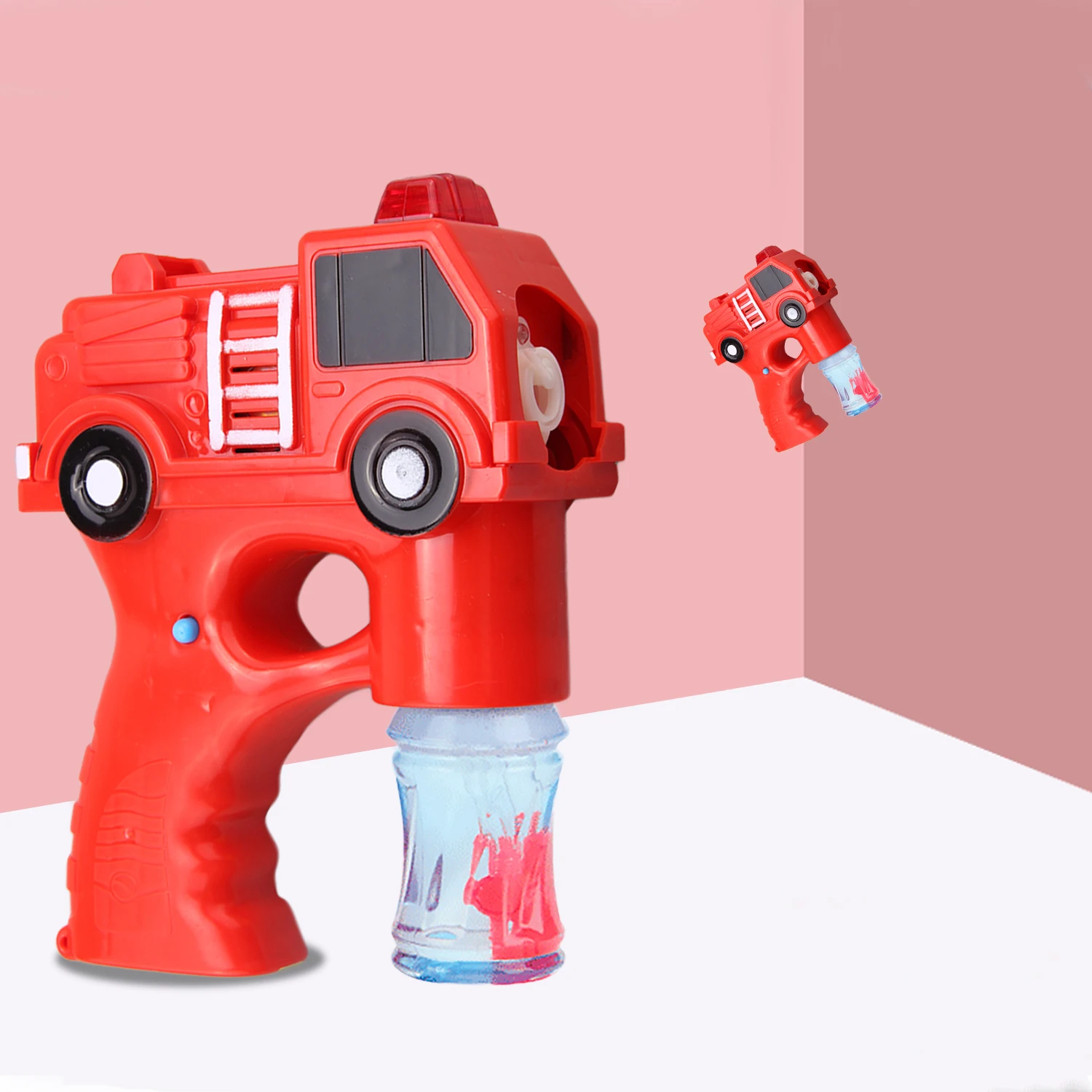 Дети мультфильм пожарная машина автомобиль электрический пистолет для стрельбы