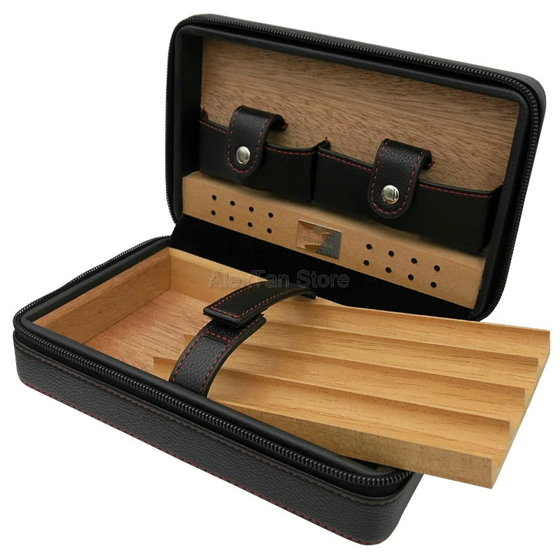 COHIBA кедровая древесина для сигар Humidor дорожная кожаная коробка офиса с