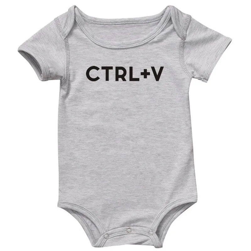 Бежевый Футболка с принтом Ctrl+ C или боди с принтом Ctrl+ V для малышей, подарок на день отца - Цвет: Бежевый