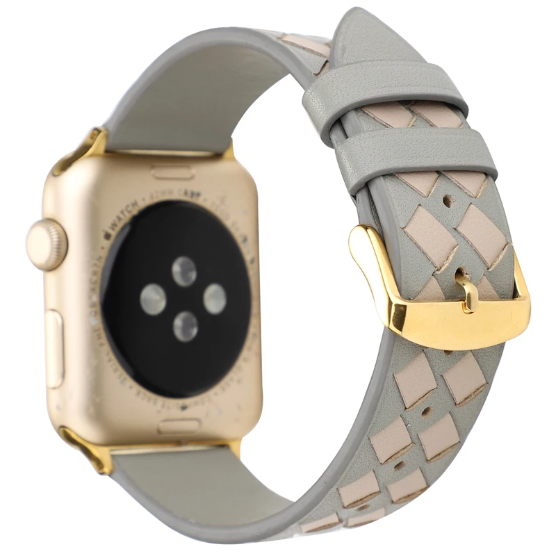 Ремешок для Apple watch 44 мм 40 мм 42 мм 38 мм corra iwatch 4 5 3 2 высококачественный кожаный браслет аксессуары для Apple watch 4 5