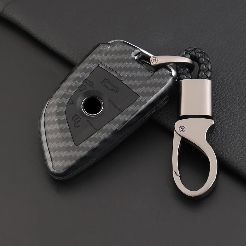 Углеродного волокна ДИСТАНЦИОННОГО чехол для автомобильного смарт ключа BMW X6 F15 X4