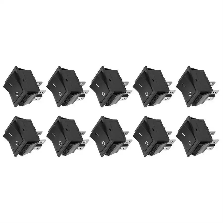 10 шт. 2 Позиционный Переключатель ВКЛ/ВЫКЛ 4 контактный KCD4 термостойкие