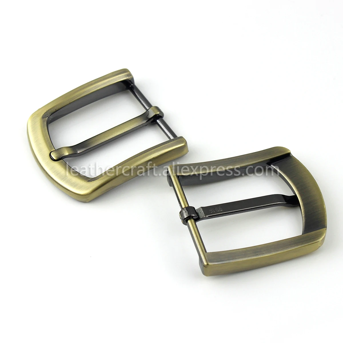 

1x 40mm Metal Brushed Belt Buckle Men End Bar Heel bar Single Pin Half Buckle Fit for 37-39mm Belt Replacement Jeans Accessories