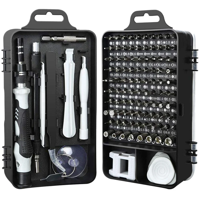 

Hot 115 in 1 Screwdrivers Repair Tool Kit, Driver Handle Magnetic Bits for Iphone Xs/Xs Max/Xr/X/8/7/6/Plus,Cellphone/Computer/T