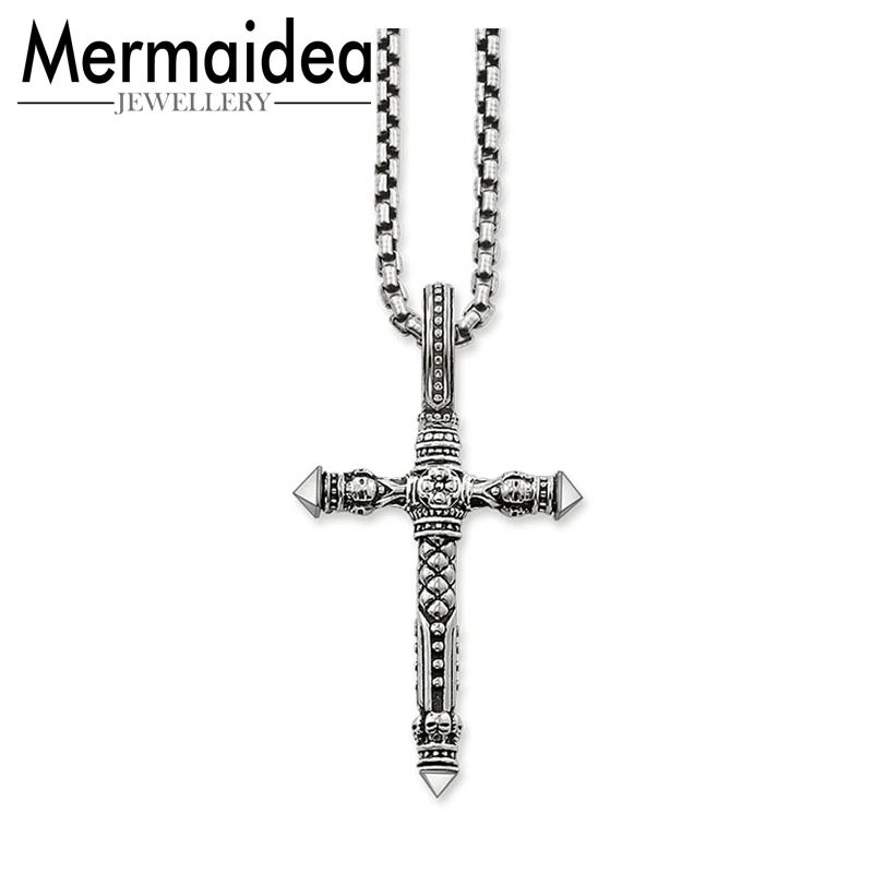 Ожерелье с черными звеньями-крестиками новинка 2020 года брендовая цепочка модные