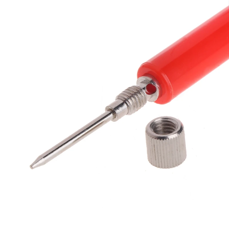 

10pc Test Probe Tip Insulated Hook Wire Connector Lead Pin for Multimeter