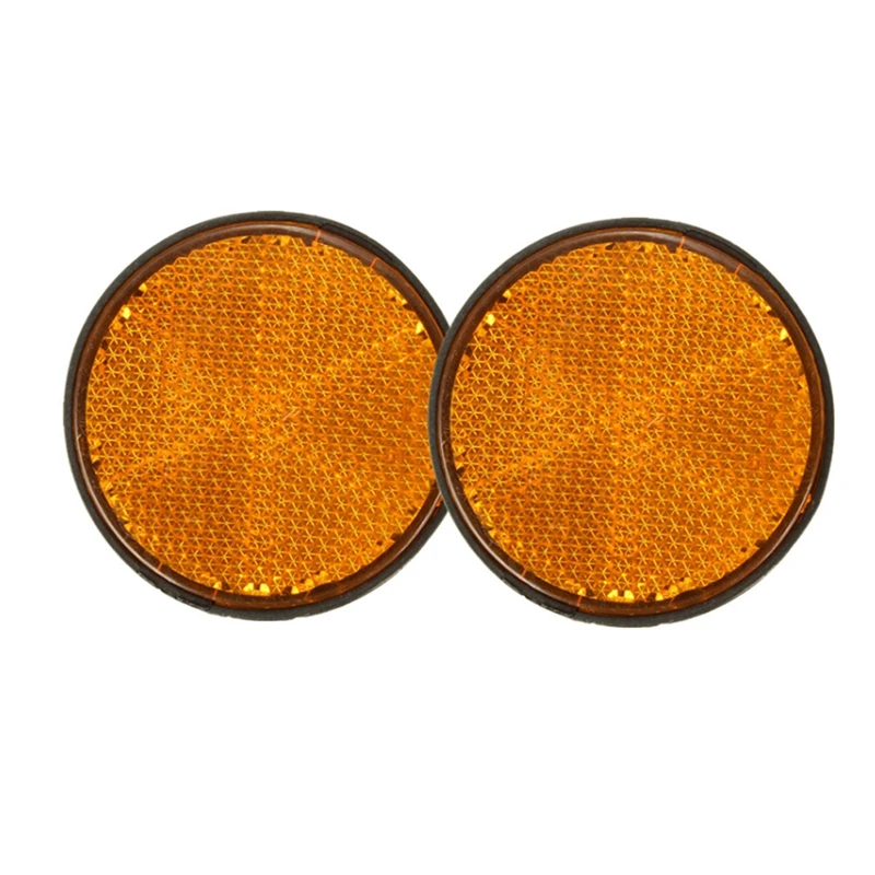 

2x2 дюйма круглые оранжевые катафоты универсальные для мотоциклов ATV велосипеды