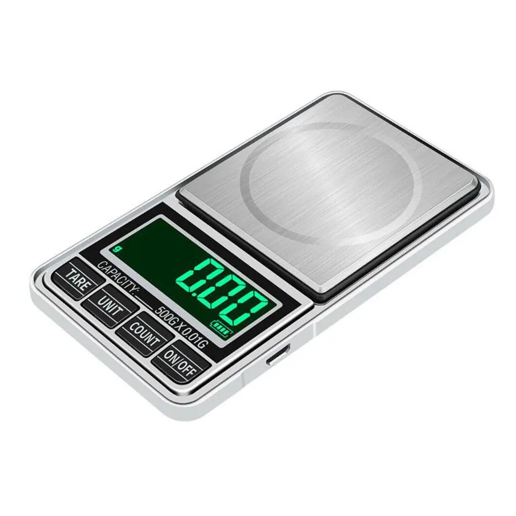 

Портативные ювелирные весы USB для золота, электронные весы с сенсорным ЖК-экраном, без батареи, точность до 0,01 г