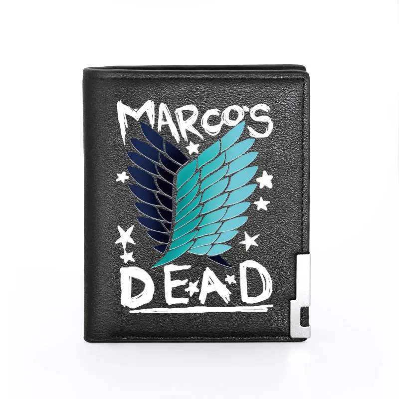 

Fashion Attack on Titan Leather Men Wallet Classic Credit Card Holder Short Purse